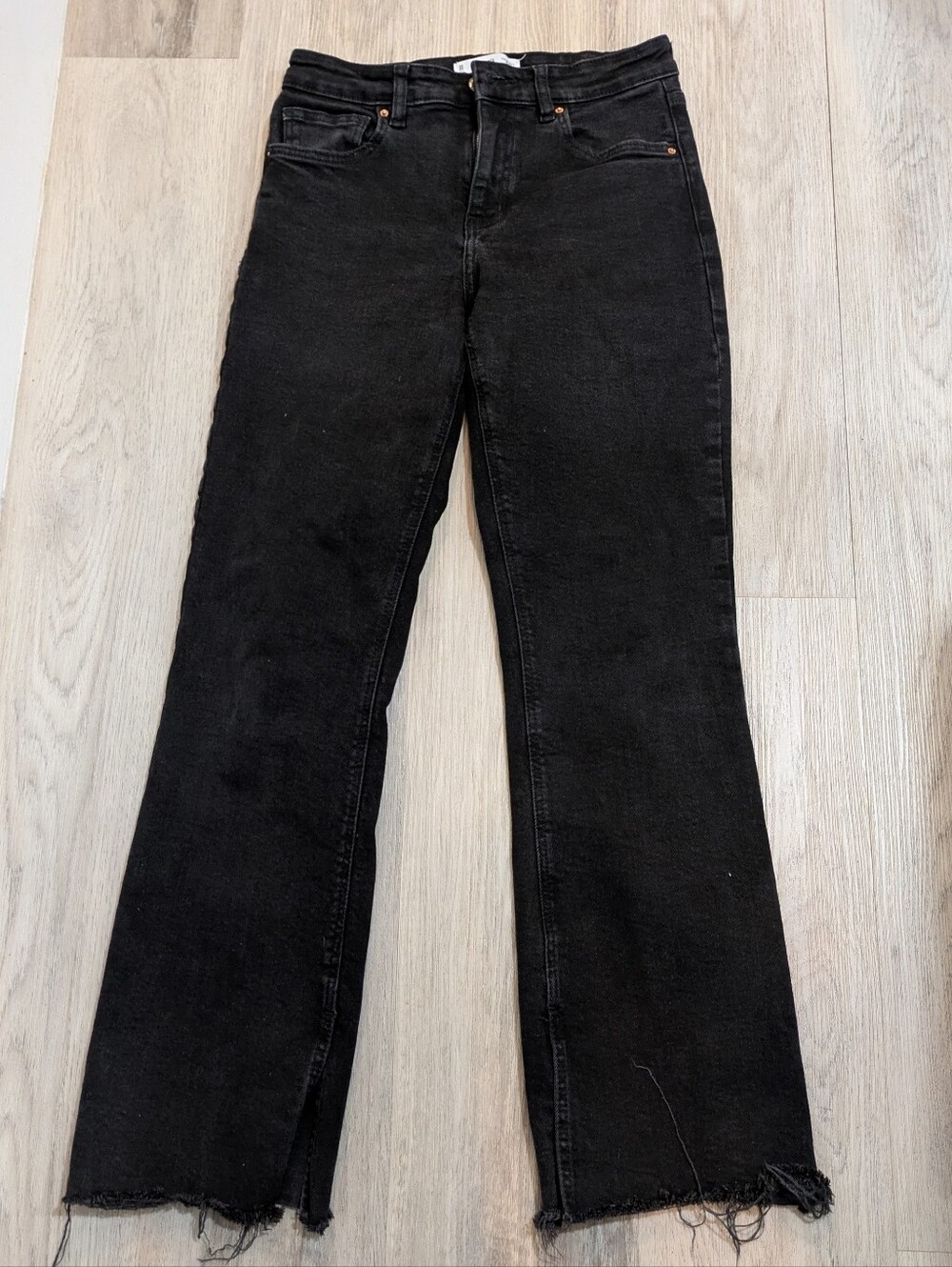 MNG Mango Women’s Size 6 Black Flare Jeans